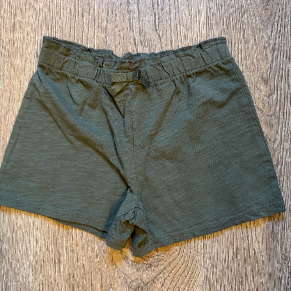 Carter's High Waist Kids Shorts in Olive